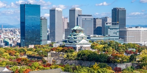 大阪城とビジネスパーク